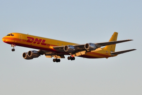 N806DH - DC-8-63CF - DHL - LAX - 08-03-2012