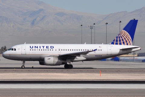 N853UA - A319-131 - United Airlines - LAS - 05-03-2012