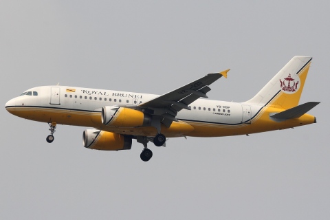 V8-RBP - A319-132 - Royal Brunei Airlines - BKK - 28-01-2012