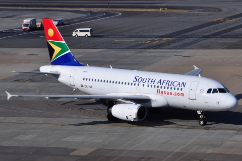 ZS-SFI - A319-131 - South African Airways - JNB - 26-05-2012