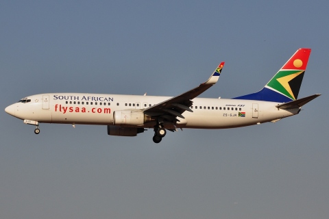 ZS-SJR - 737-844(WL) - South African Airways - JNB - 25-05-2012