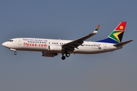 ZS-SJU - 737-844(WL) - South African Airways - JNB - 25-05-2012