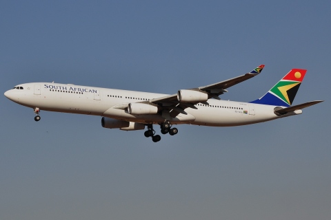 ZS-SXA - A340-313 - South African Airways - JNB - 25-05-2012