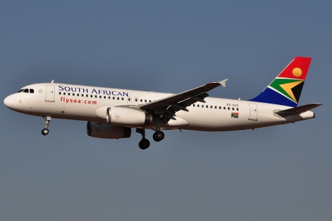 ZS-SZZ - A320-232 - South African Airways - JNB - 25-05-2012