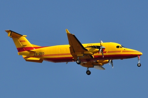 ZS-ZED - Beech1900D- - DHL - JNB - 25-05-2012