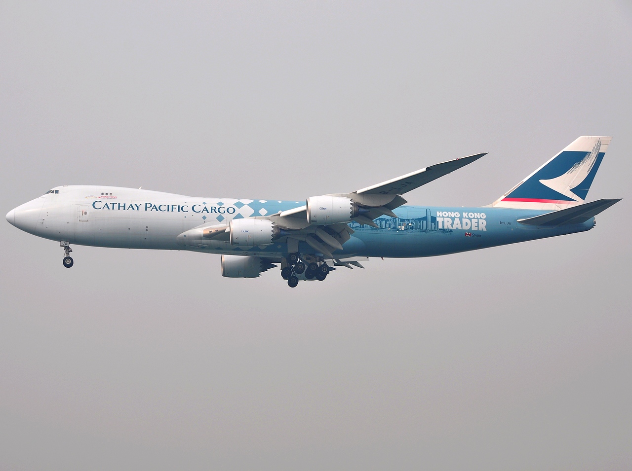 B-LJA - 747-867F - Cathay Pacific Airways - HKG - 23-01-2013