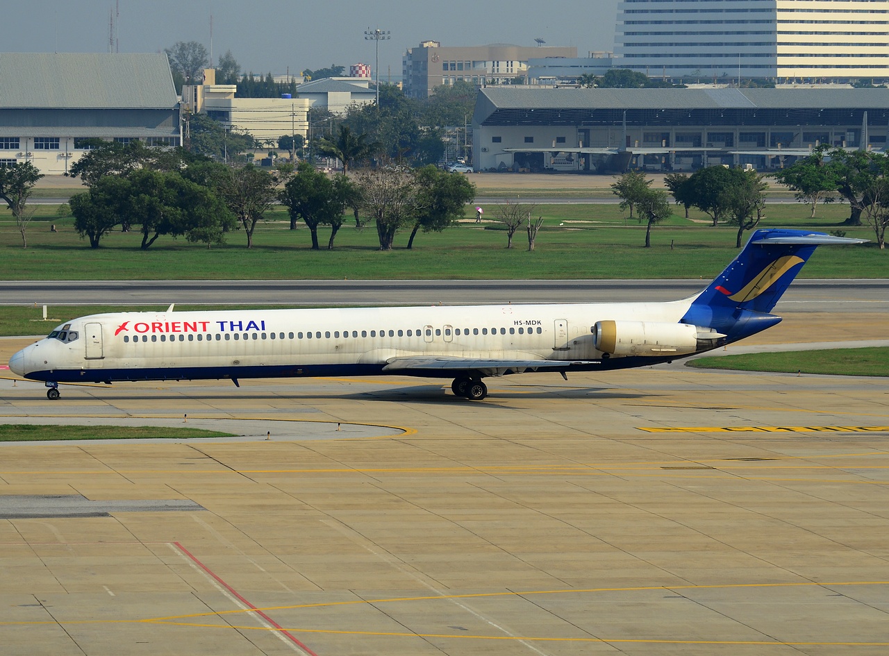 HS-MDK - MD-82 - Orient Thai Airlines - DMK - 04-02-2013