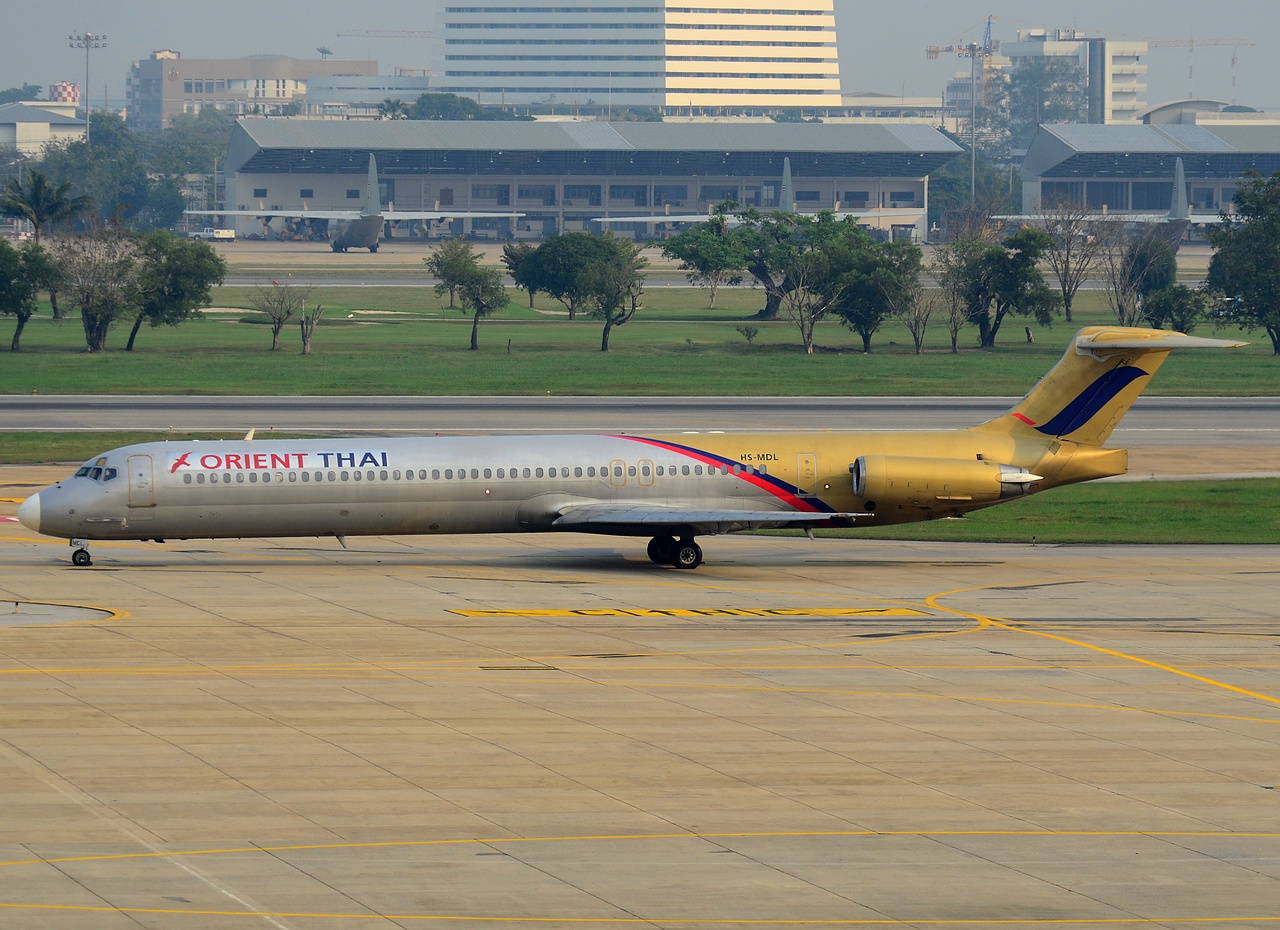 HS-MDL - MD-82 - Orient Thai Airlines - DMK - 03-02-2013