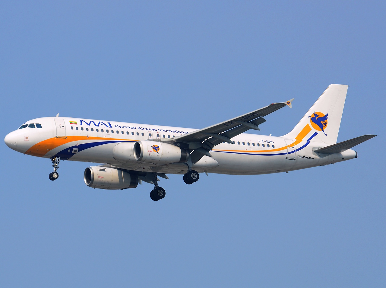 LZ-BHG - A320-232 - Myanmar Airways International - BKK - 02-02-2013