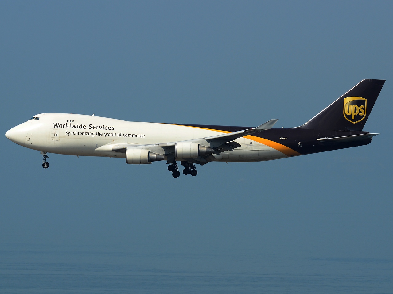 N580UP - 747-428F - United Parcel Service (UPS) - HKG - 25-01-2013