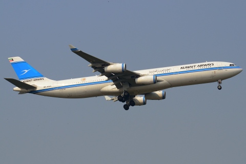 9K-ANA - A340-313 - Kuwait Airways - BKK - 01-02-2013
