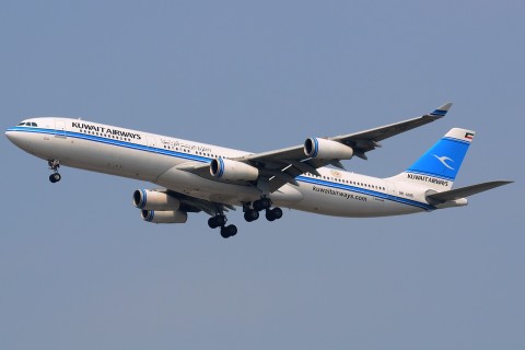 9K-ANB - A340-313 - Kuwait Airways - BKK - 02-02-2013