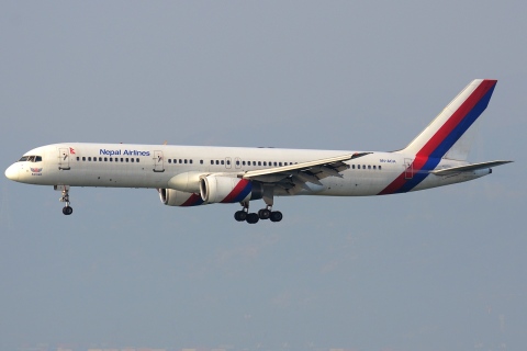 9N-ACA - 757-2F8 - Nepal Airlines - HKG - 05-02-2013