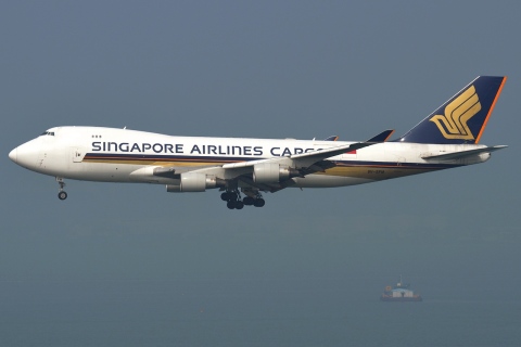 9V-SFM - 747-412F - Singapore Airlines - HKG - 23-01-2013