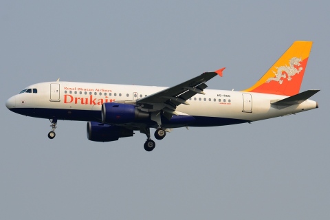 A5-RGG - A319-115 - Druk Air - BKK - 01-02-2013