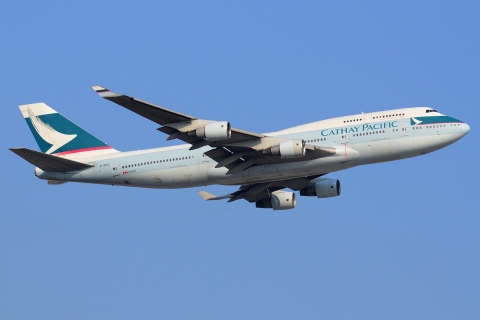 B-HKE - 747-412 - Cathay Pacific Airways - HKG - 25-01-2013
