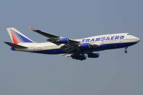 EI-XLZ - 747-444 - Transaero Airlines - BKK - 01-02-2013