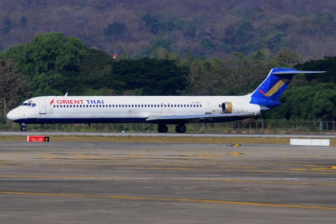 HS-MDK - MD-82 - Orient Thai Airlines - CNX - 04-02-2013