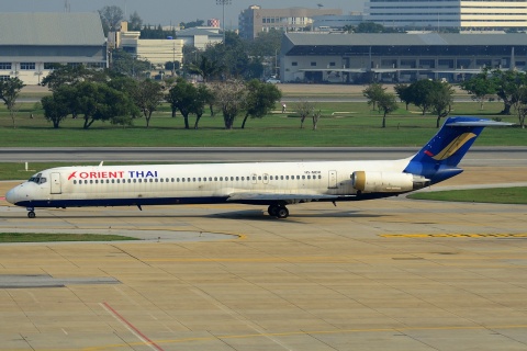 HS-MDK - MD-82 - Orient Thai Airlines - DMK - 04-02-2013