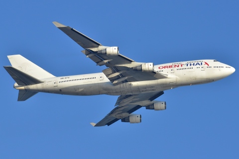 HS-STC - 747-412 - Orient Thai Airlines - HKG - 22-01-2013