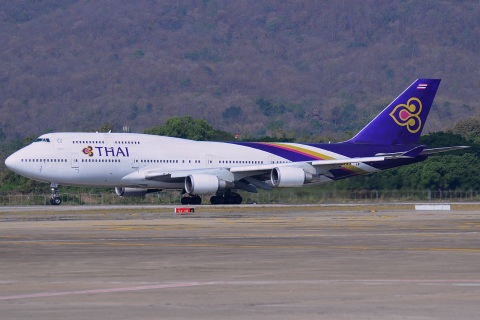 HS-TGL - 747-4D7 - Thai Airways International - CNX - 04-02-2013