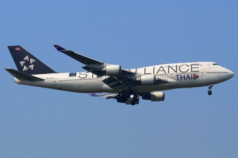 HS-TGW - 747-4D7 - Thai Airways International - BKK - 01-02-2013