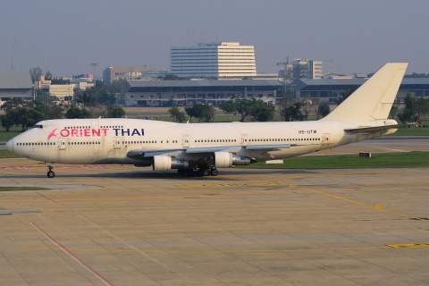 HS-UTW - 747-346 - Orient Thai Airlines - DMK - 04-02-2013