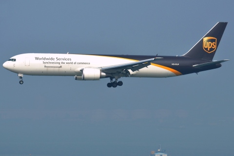 N345UP - 767-34AF(ER)(WL) - United Parcel Service (UPS) - HKG - 23-01-2013