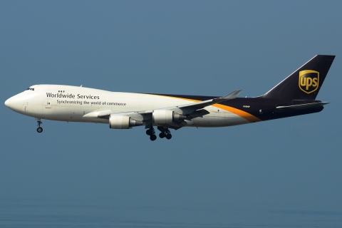N580UP - 747-428F - United Parcel Service (UPS) - HKG - 25-01-2013