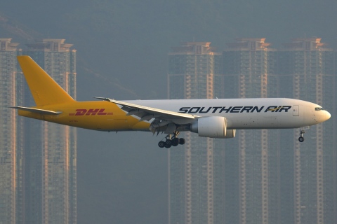 N777SA - 777-FZB - Southern Air - HKG - 21-01-2013