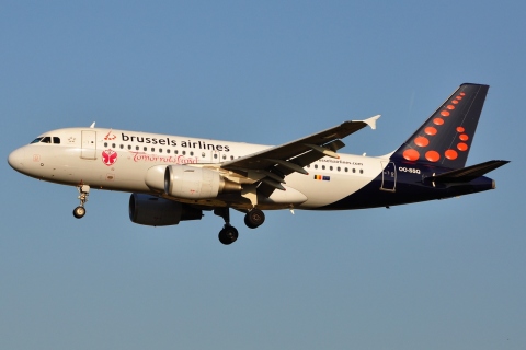 OO-SSQ - A319-112 - Brussels Airlines - BRU - 21-07-2013