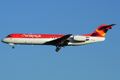 PR-OAJ - Fokker 100 - Avianca Brasil - GRU - 05-06-2013