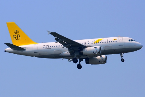 V8-RBP - A319-132 - Royal Brunei Airlines - BKK - 01-02-2013