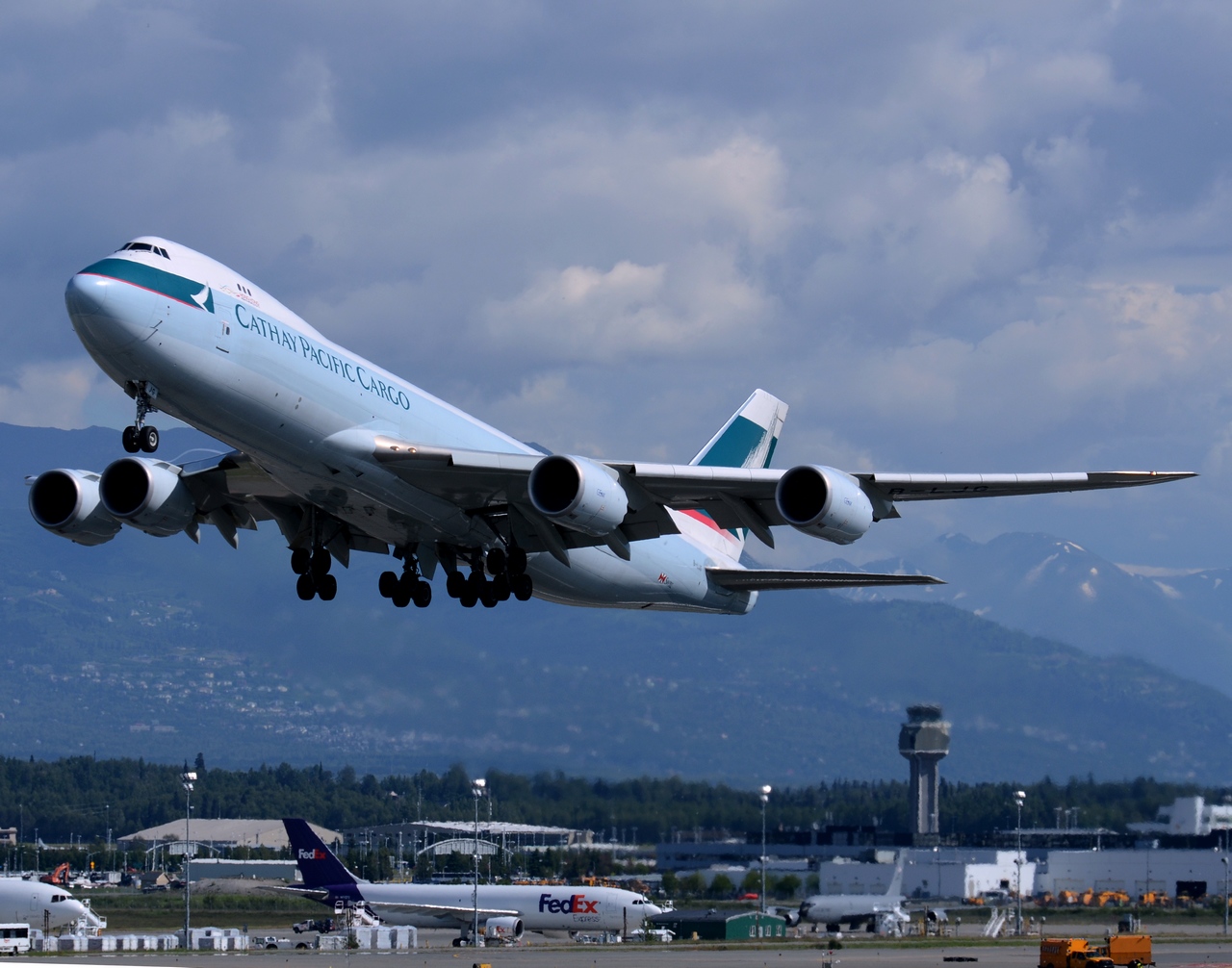 B-LJG - 747-867F - Cathay Pacific Airways - ANC - 02-07-2014