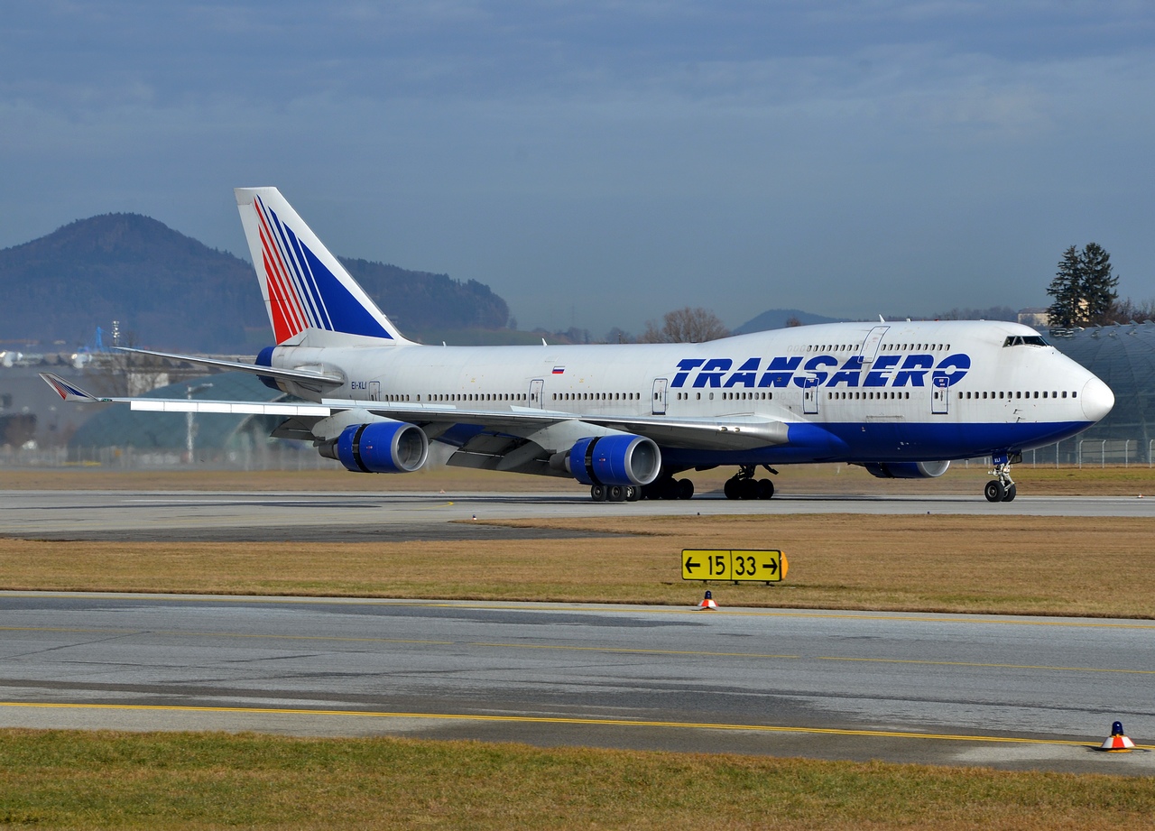 EI-XLI - 747-446 - Transaero Airlines - SZG - 11-01-2014