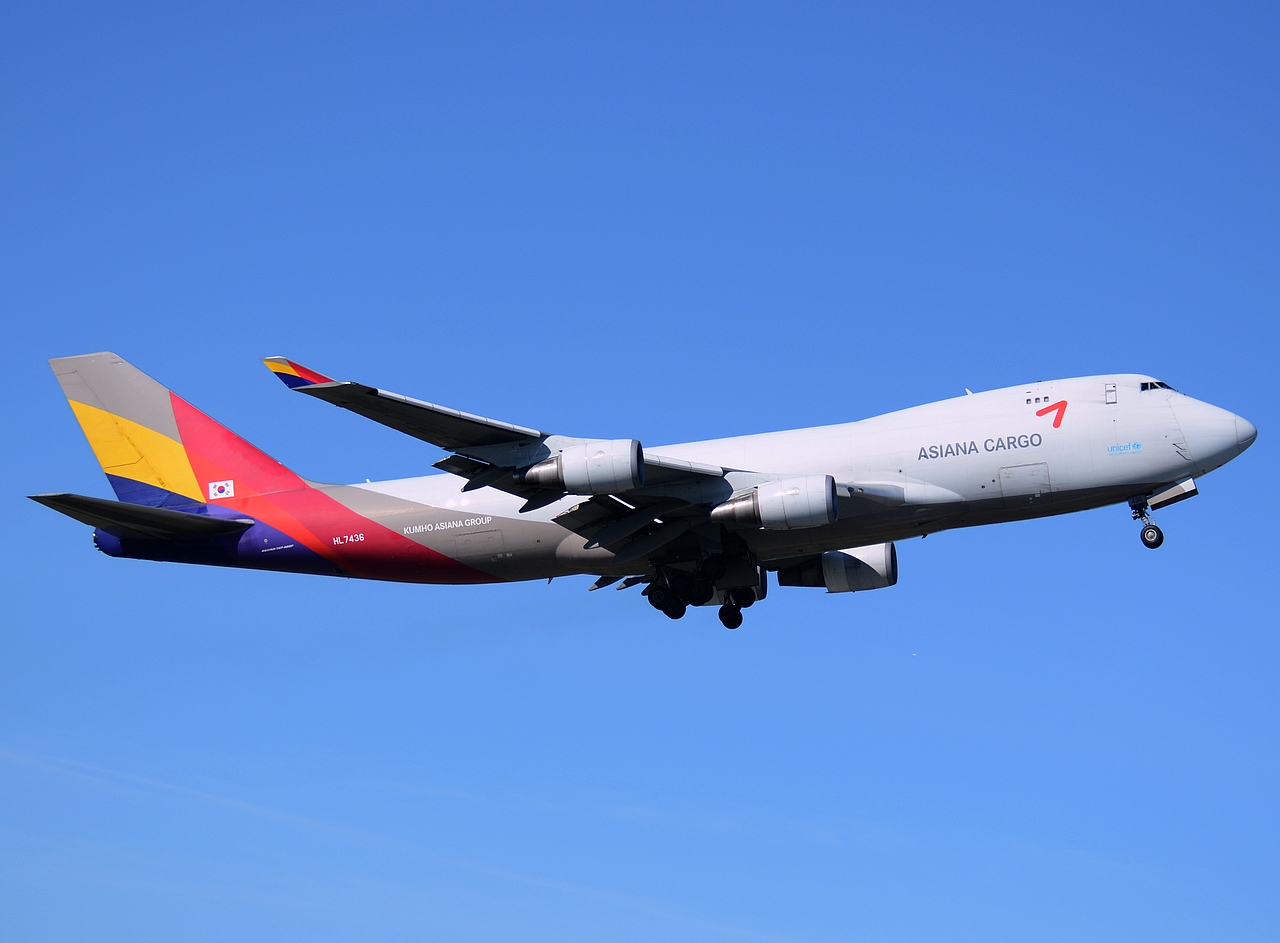 HL7436 - 747-48EF - Asiana Airlines - ANC - 02-07-2014