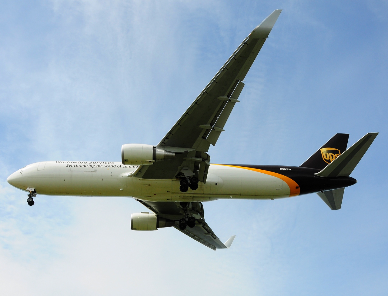 N351UP - 767-34AF(ER)(WL) - United Parcel Service (UPS) - ANC - 01-07-2014