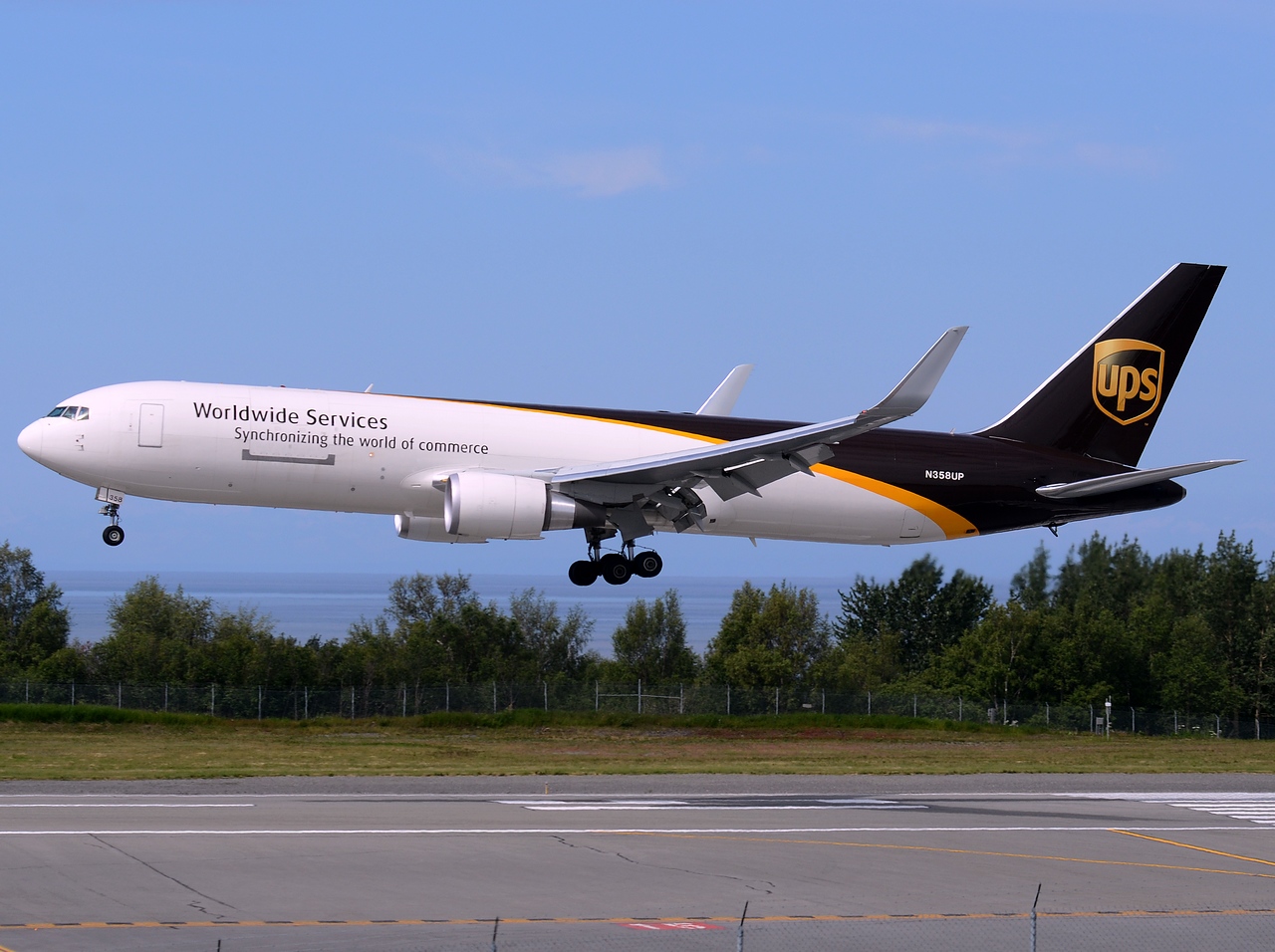 N358UP - 767-34AF(ER)(WL) - United Parcel Service (UPS) - ANC - 02-07-2014