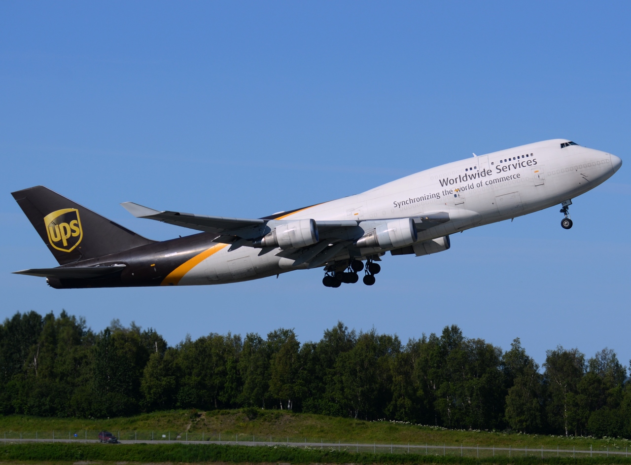 N578UP - 747-45E - United Parcel Service (UPS) - ANC - 02-07-2014