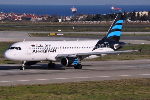 5A-ONB - A320-214 - Afriqiyah Airways - IST - 30-03-2014