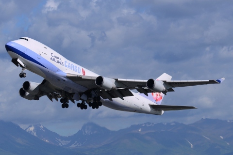 B-18709 - 747-409F - China Airlines - ANC - 02-07-2014