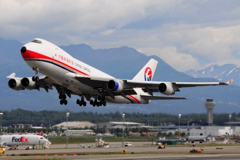 B-2428 - 747-412F - China Cargo Airlines - ANC - 01-07-2014