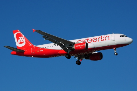 D-ABNE - A320-214 - Air Berlin - OTP - 14-02-2014