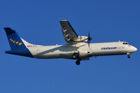 HB-AFM - ATR 72-202 - Farnair Switzerland - OTP - 14-02-2014