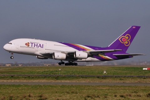 HS-TUE - A380-841 - Thai Airways International - CDG - 16-03-2014