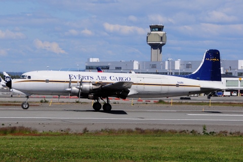 N151 - DC-6-B - Everts Air Alaska - ANC - 02-07-2014b