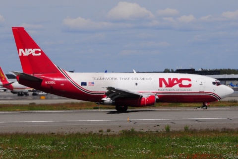 N321DL - 737-232 - Northern Air Cargo - ANC - 01-07-2014