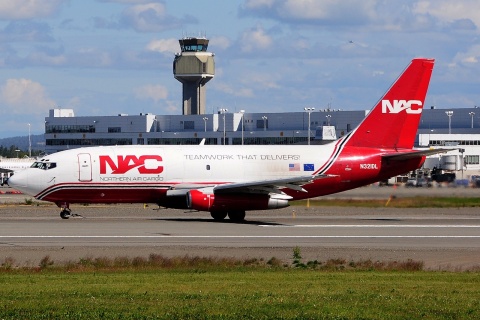 N321DL - 737-232 - Northern Air Cargo - ANC - 02-07-2014