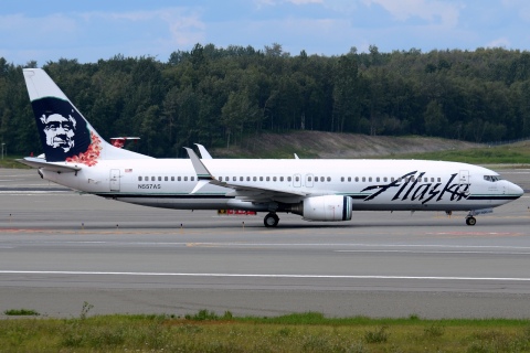 N557AS - 737-890(WL) - Alaska Airlines - ANC - 01-07-2014