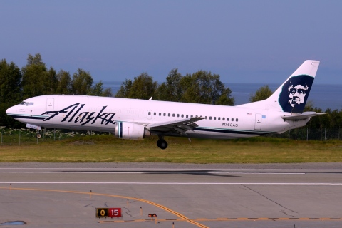 N763AS - 737-4Q8F - Alaska Airlines - ANC - 02-07-2014